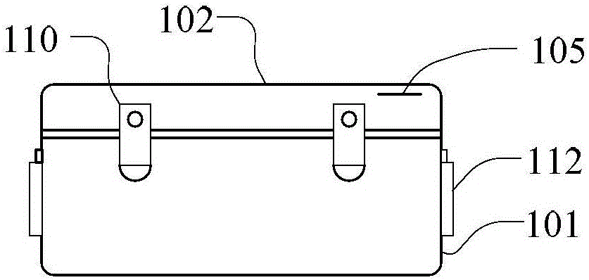 Cashbox, storage device, storage system, and working method