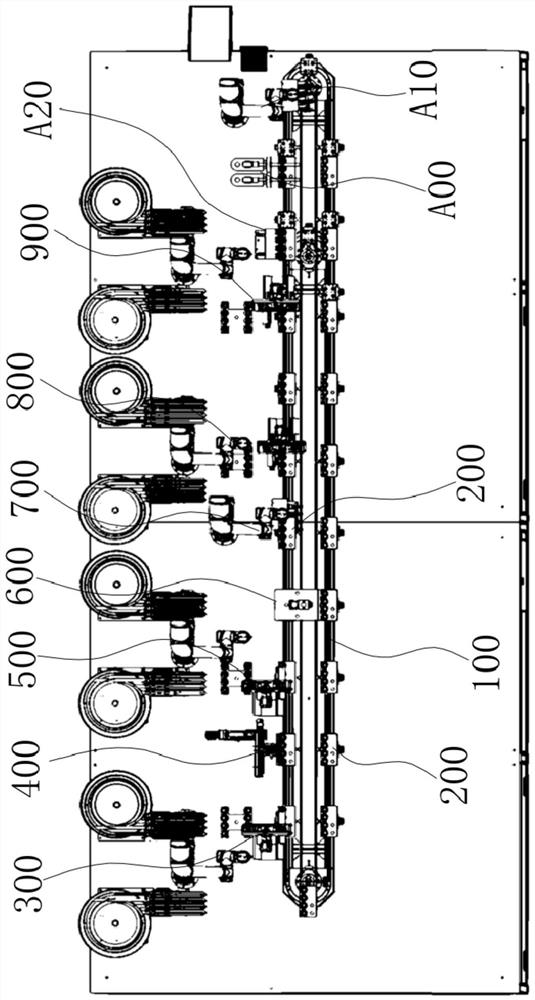 Three-way valve body automatic assembly method and three-way valve automatic assembly line