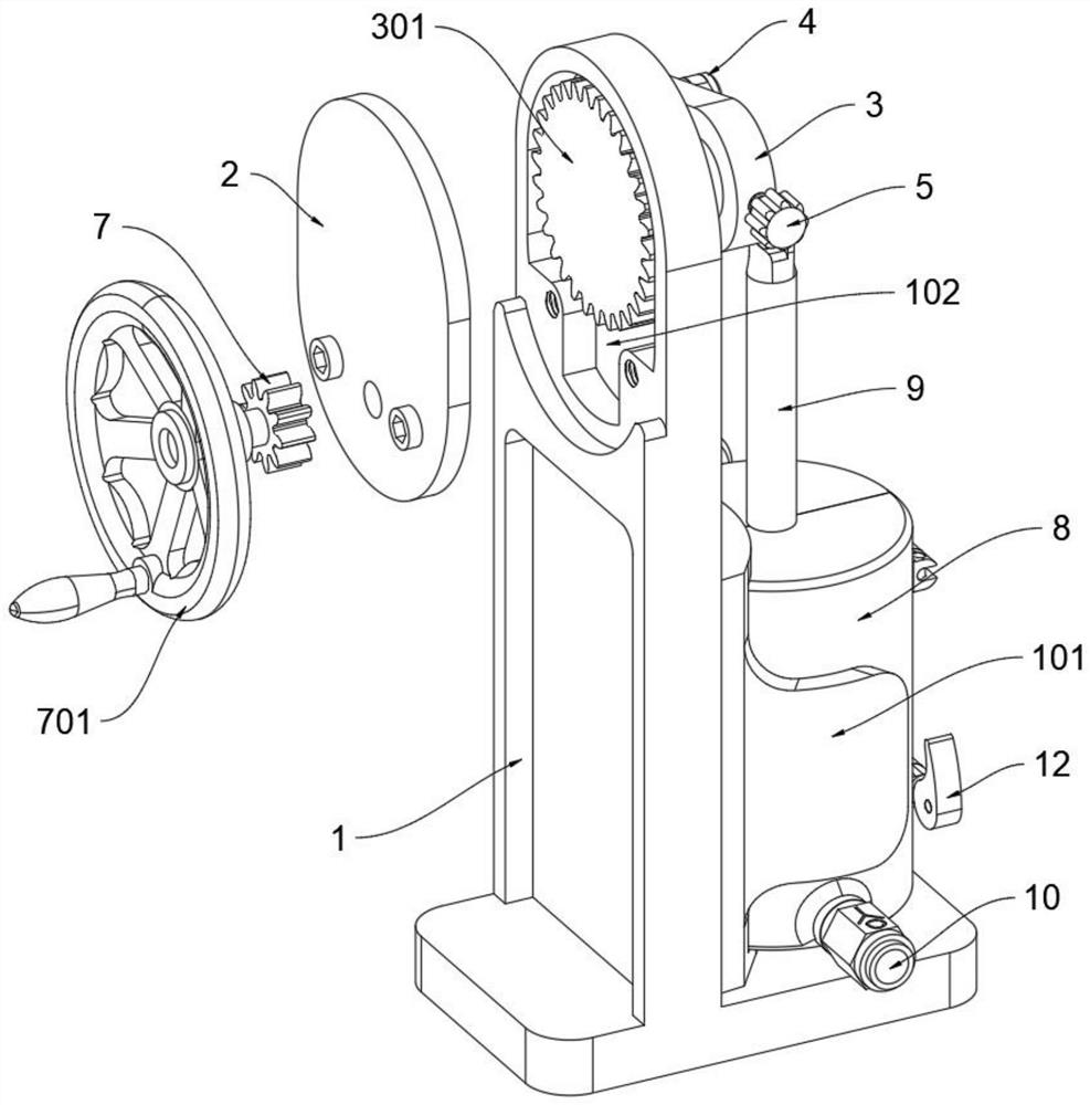 Power supply device based on intermittent oral tube feed pumping