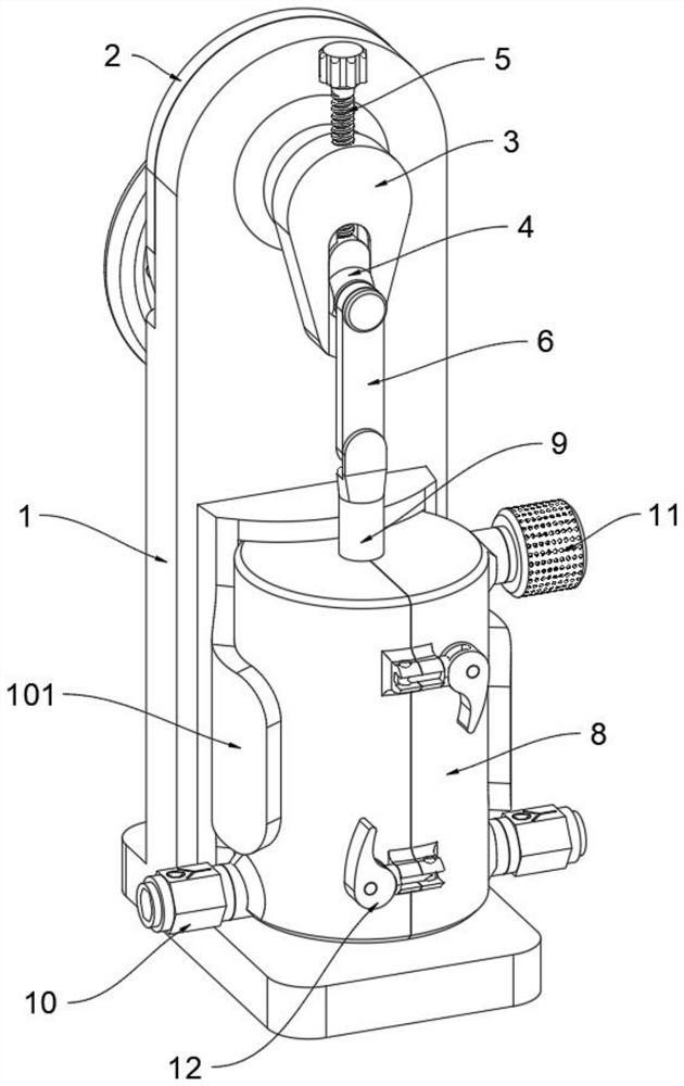 Power supply device based on intermittent oral tube feed pumping