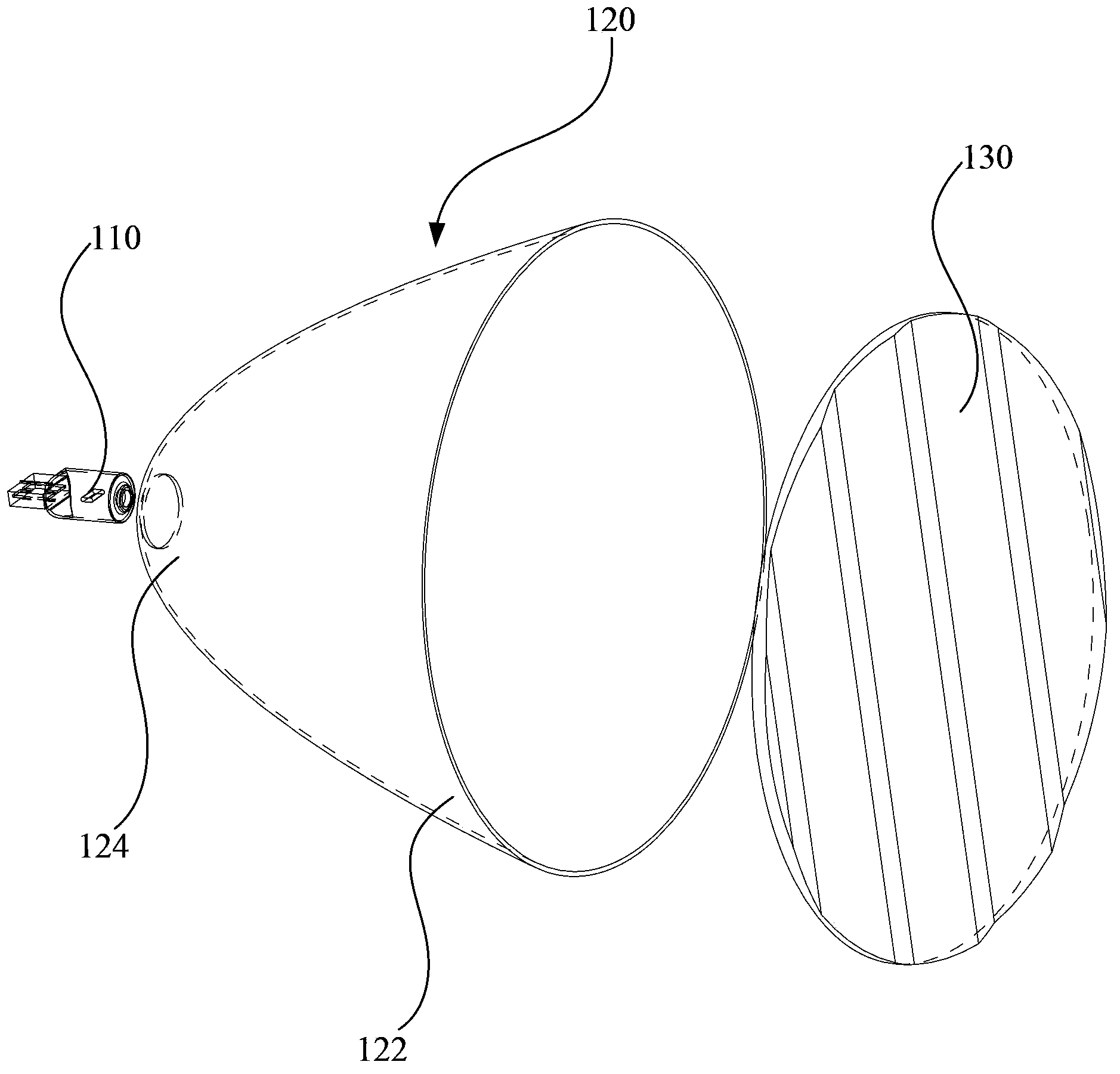 Approach side lamp