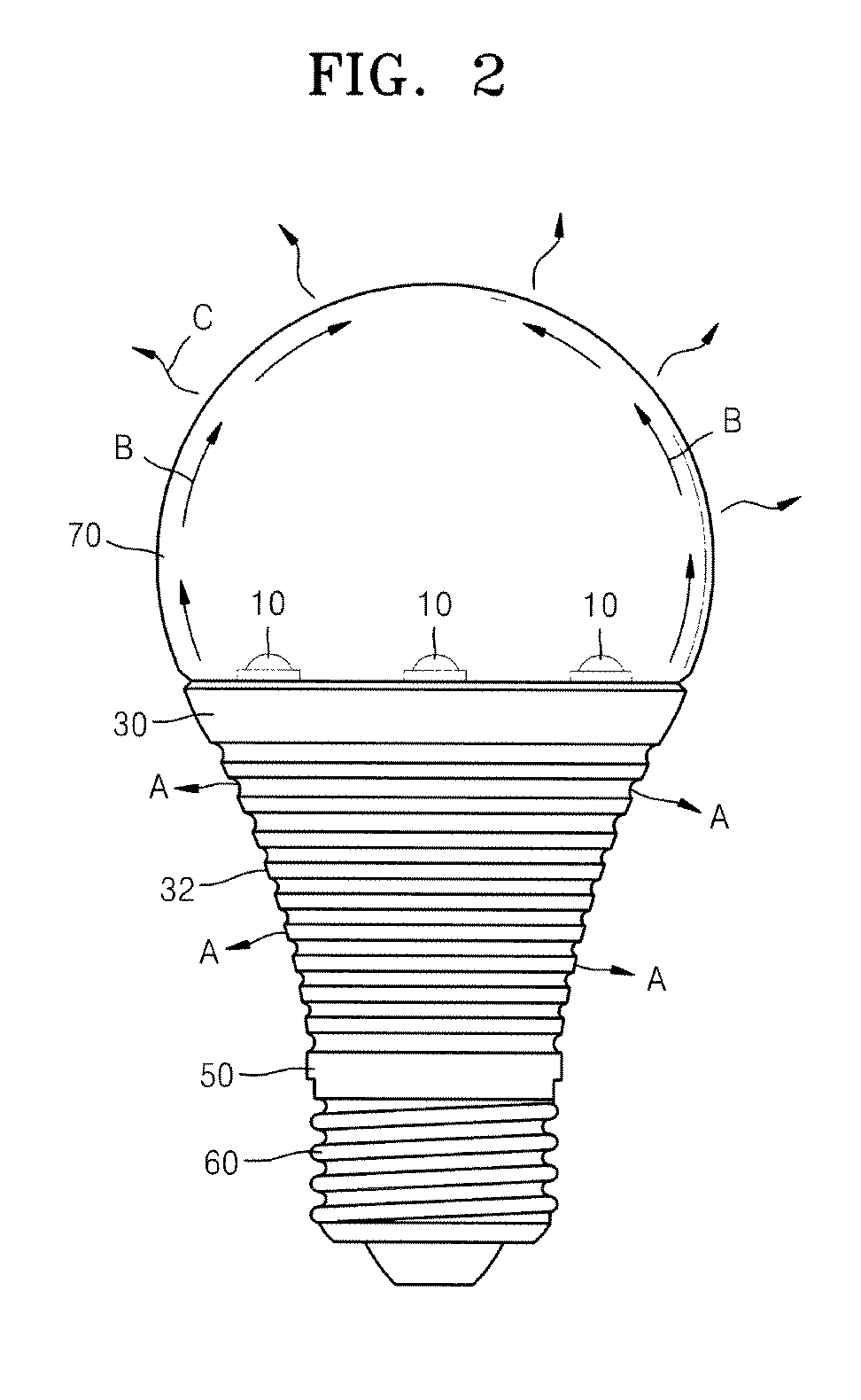 Light emitting diode (LED) lamp