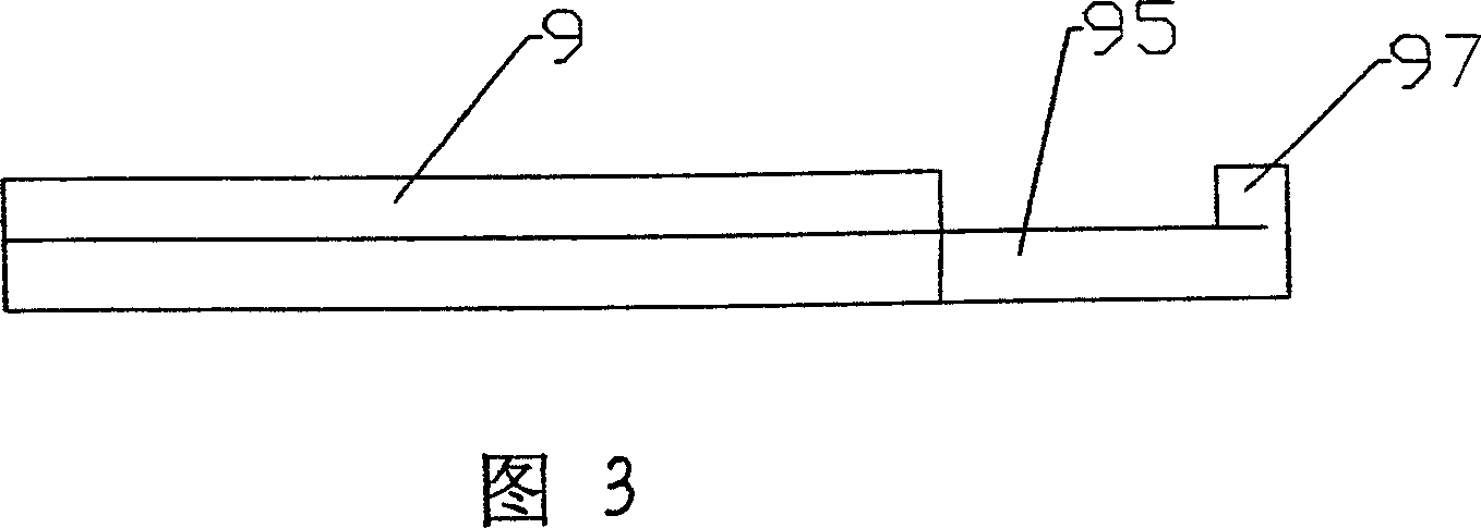 Safe type slip support hinge