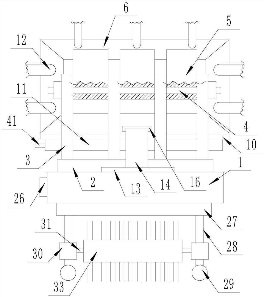 Construction site dust suppression environmental protection device