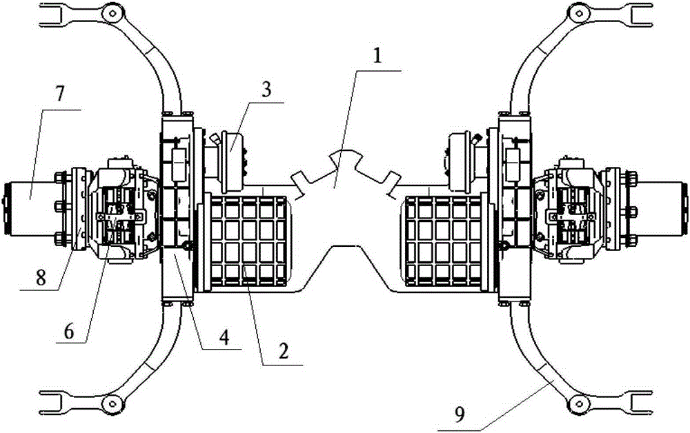 A new energy vehicle wheel side motor drive axle