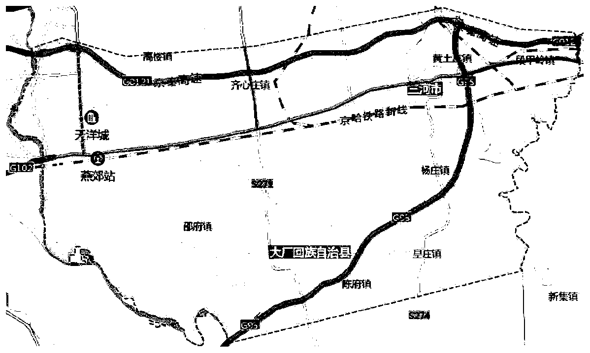 Standard grid division method and device based on road circulation capacity