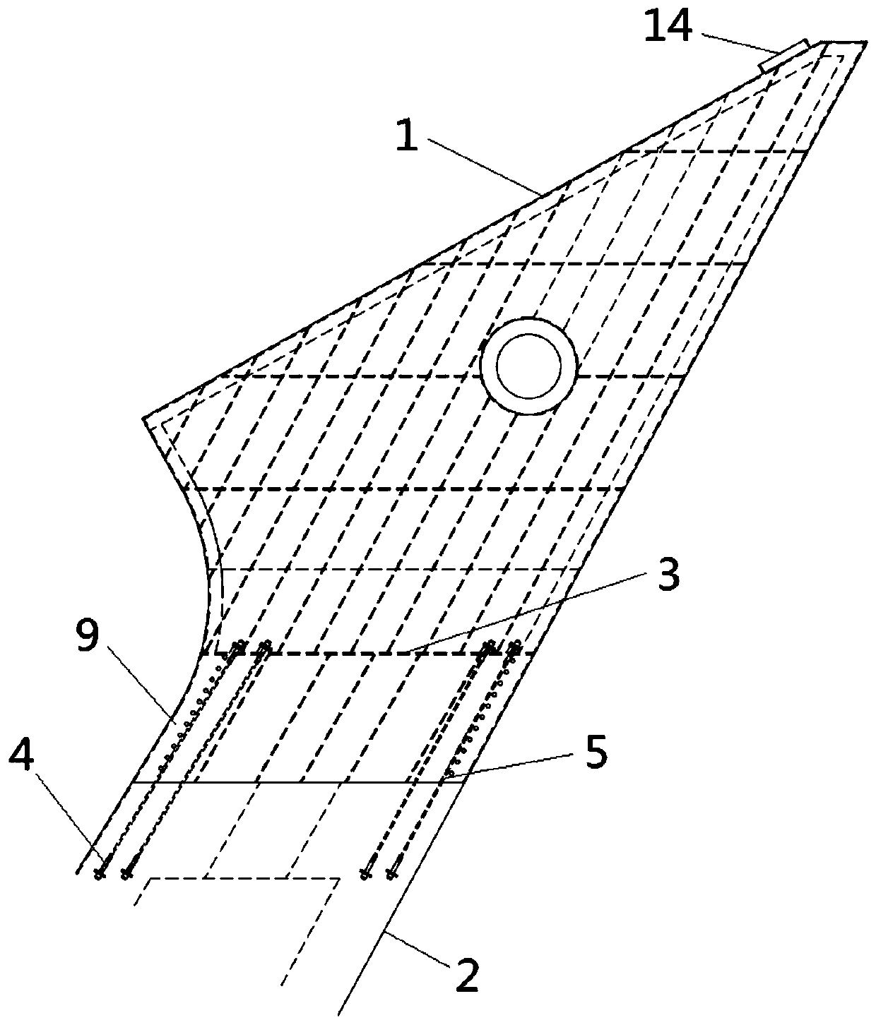 Steel-concrete cable-stayed bridge tower tip