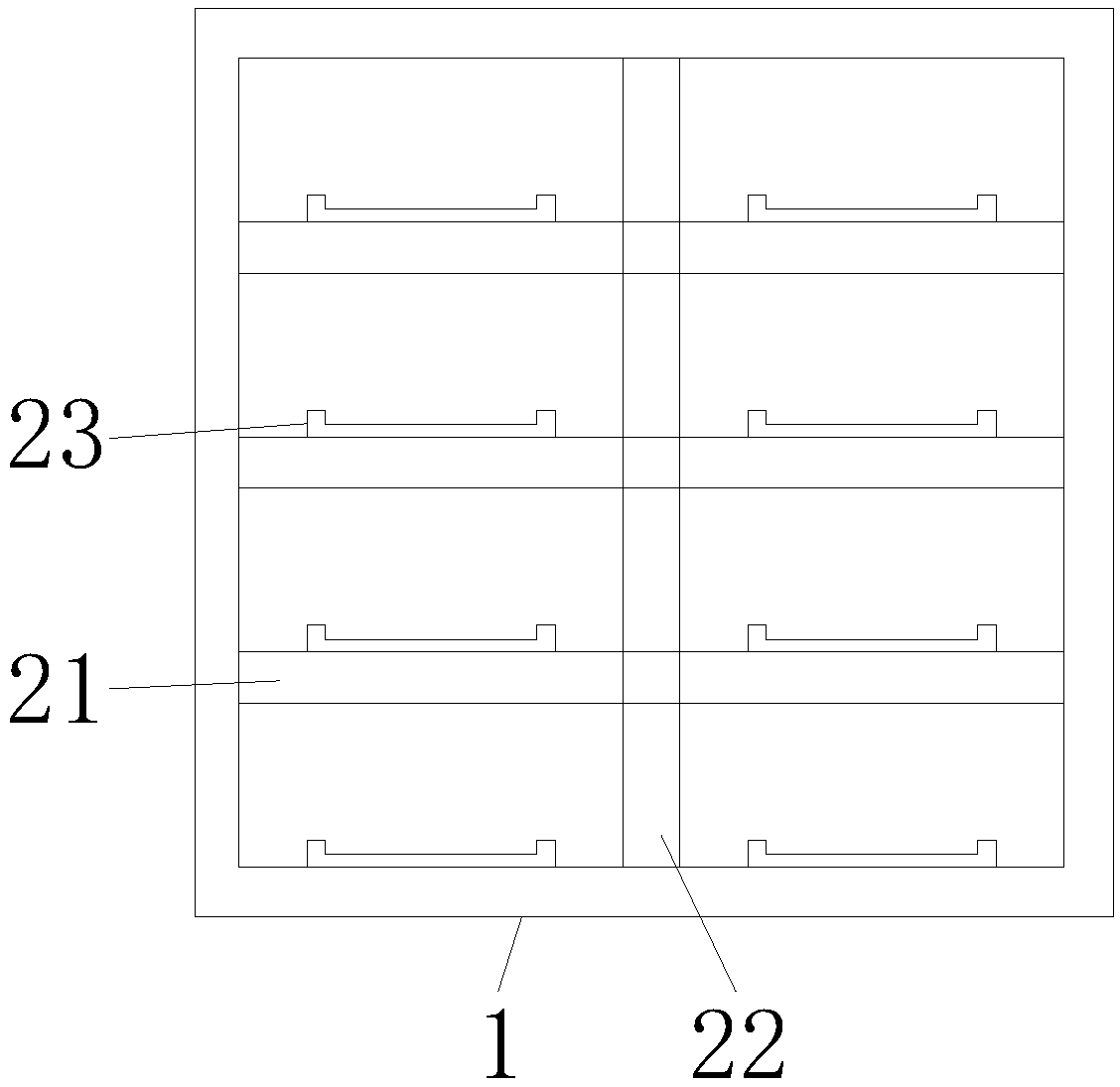 Metering box convenient for moving