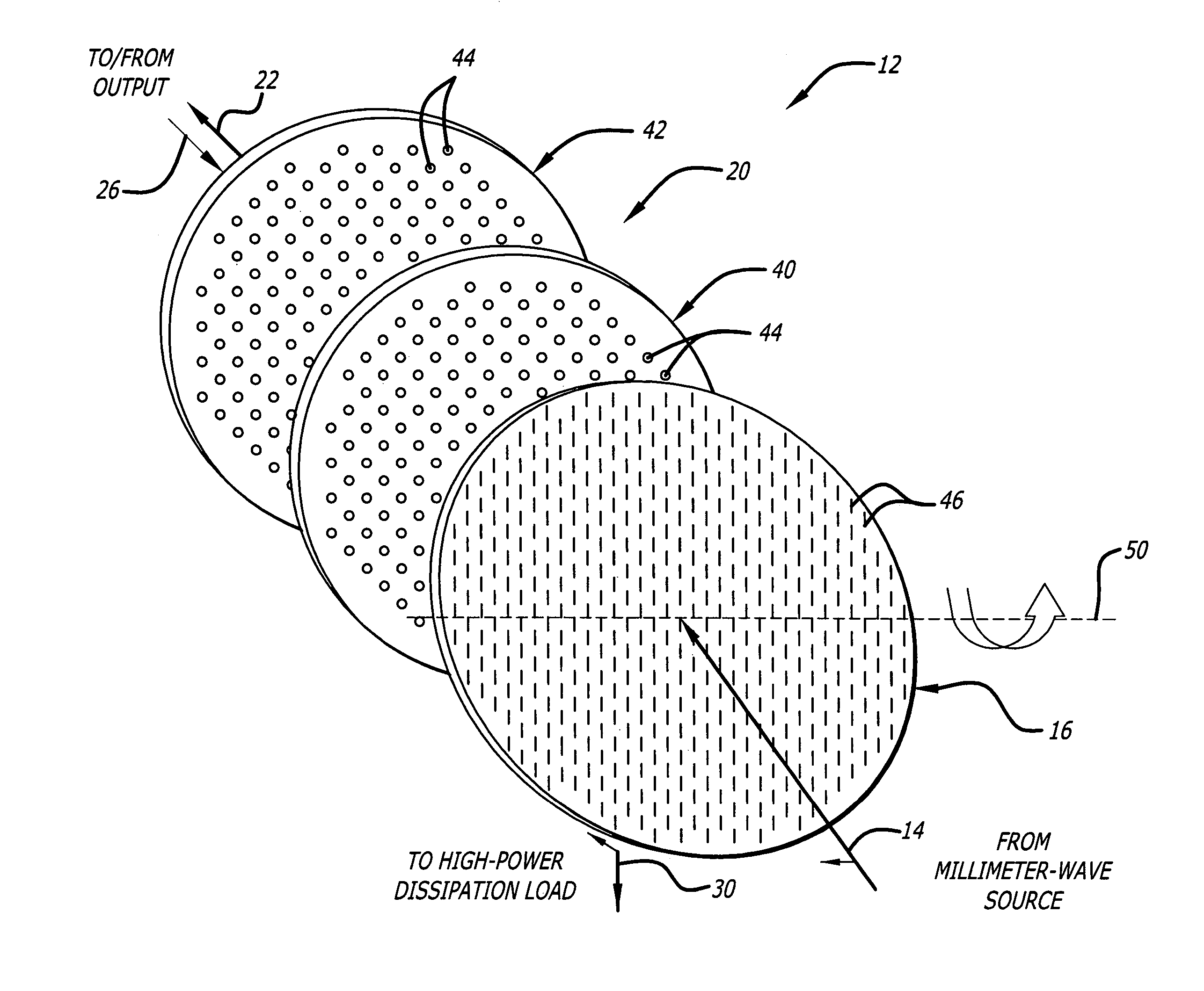 System for selectively blocking electromagnetic energy