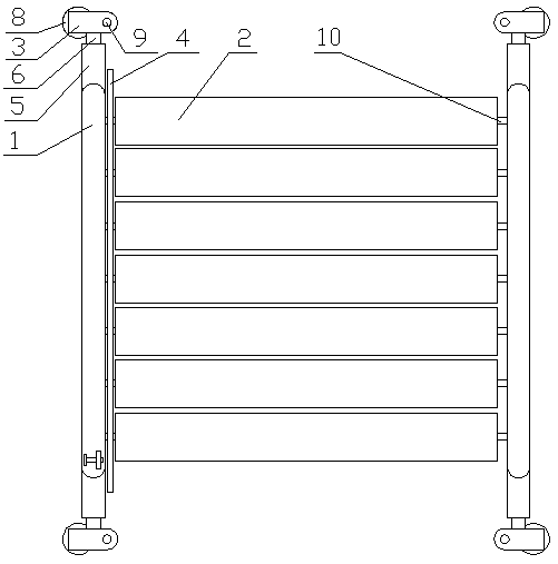 A shading device with adjustable light transmittance for automobile windows