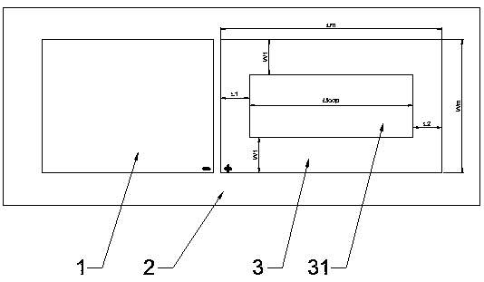 Planar loop antenna and application and application method of the antenna