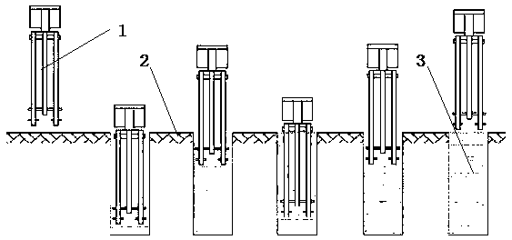 Novel cement mixing pile construction method