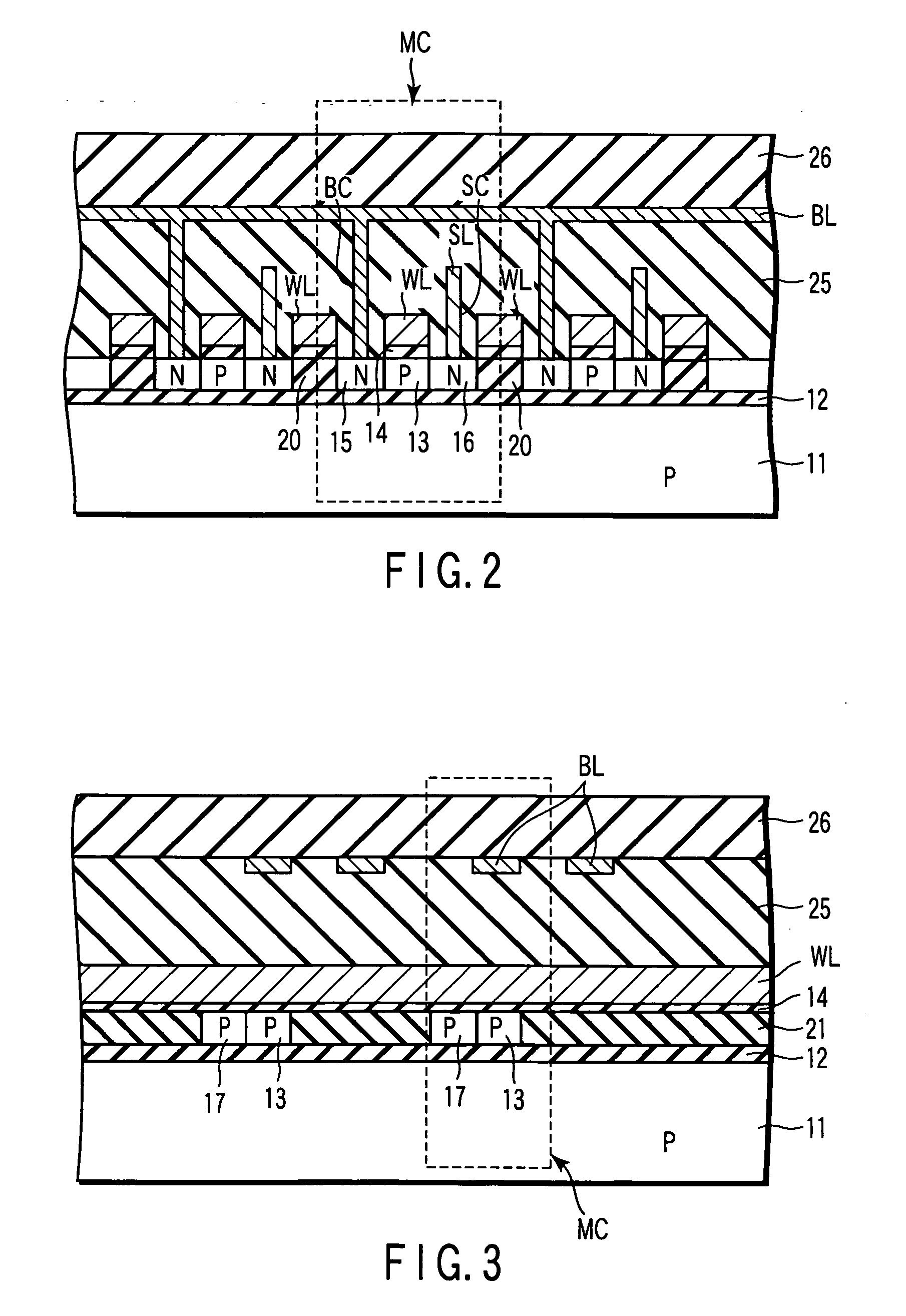 Semiconductor memory device for dynamically storing data with channel body of transistor used as storage node