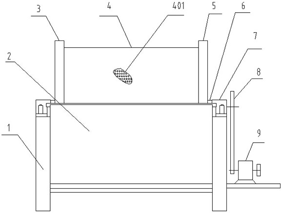 A kind of Eucommia gum separation device