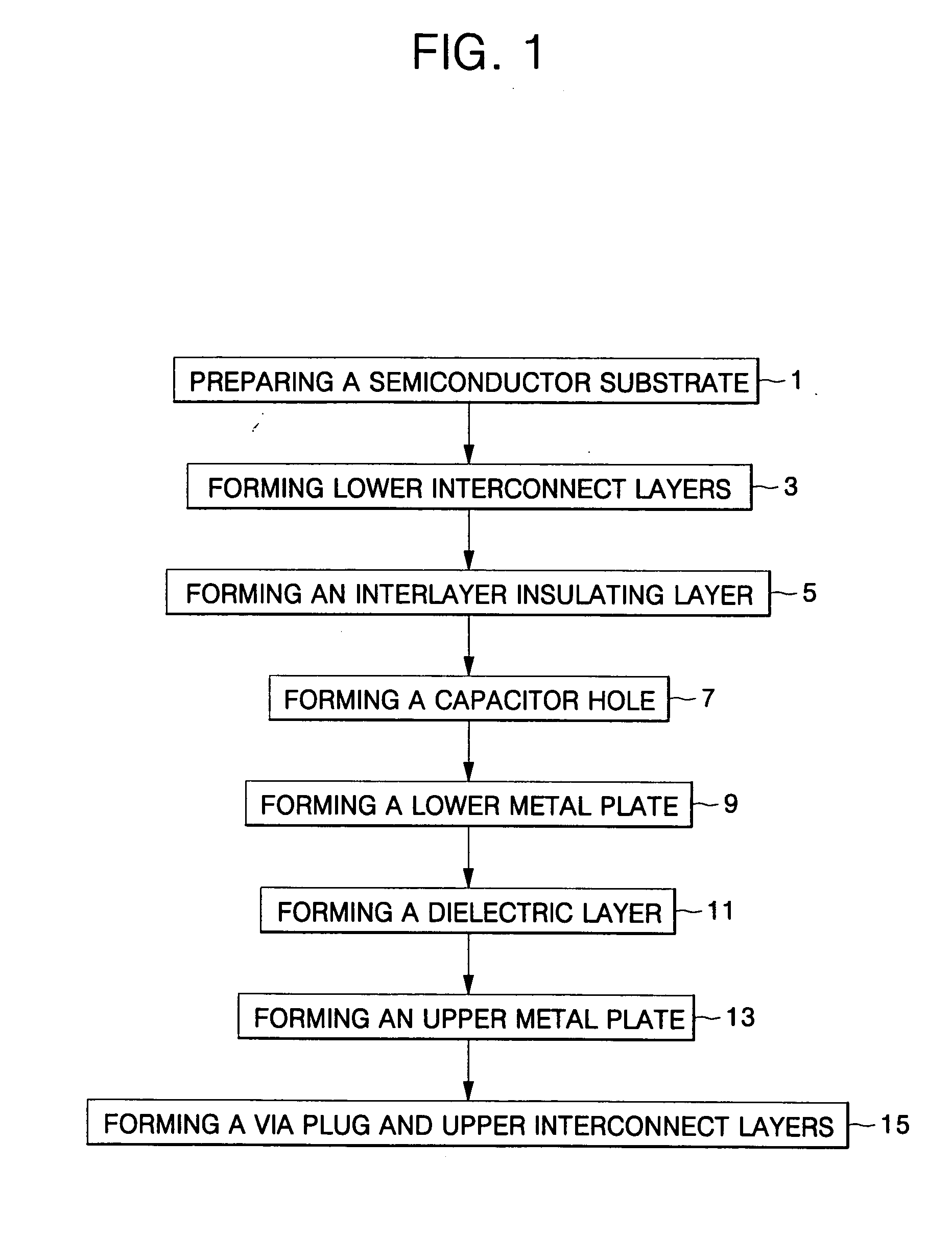 Logic device having vertically extending metal-insulator-metal capacitor between interconnect layers and method of fabricating the same