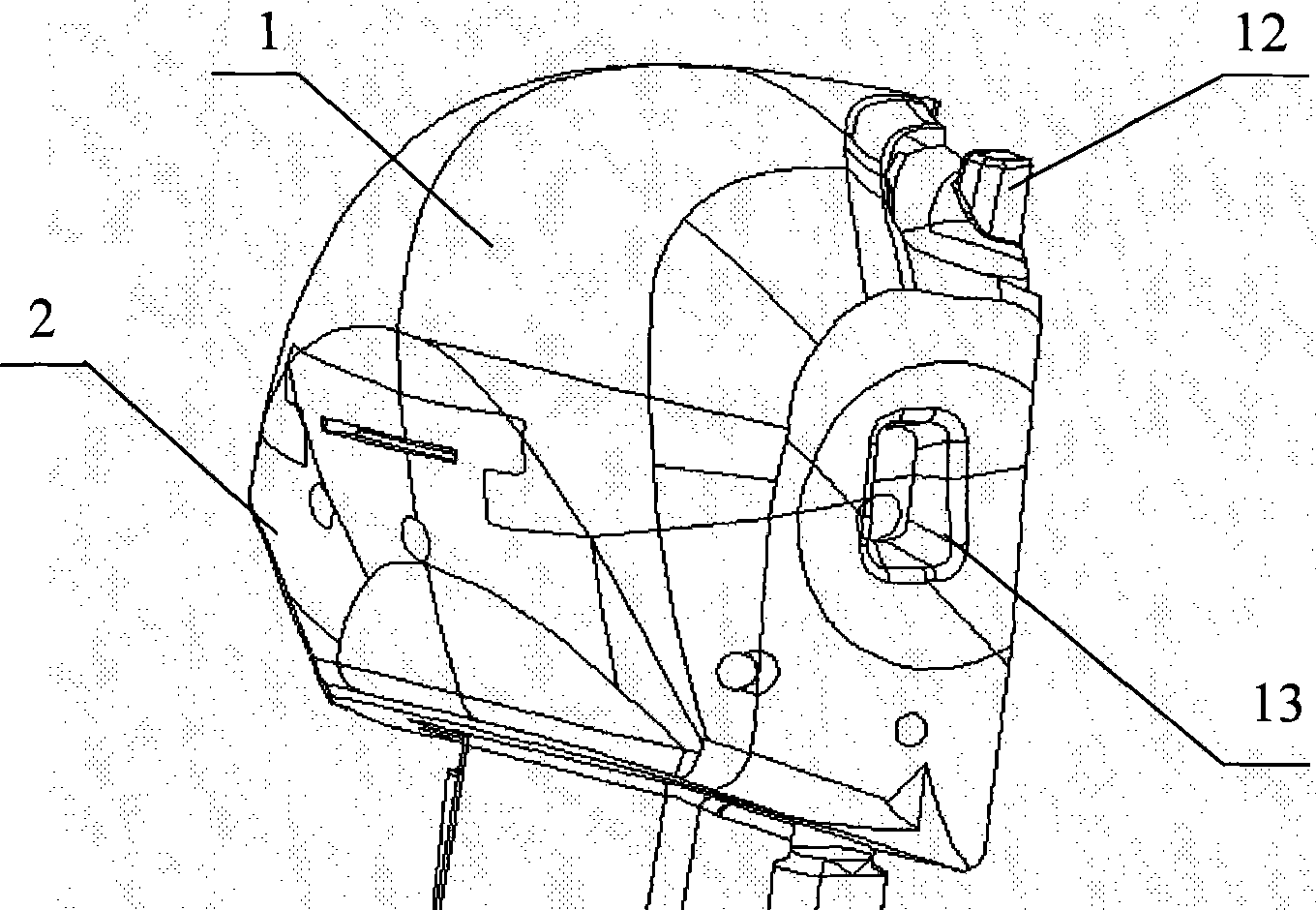 Composite inclined-roof stripper of injection mould