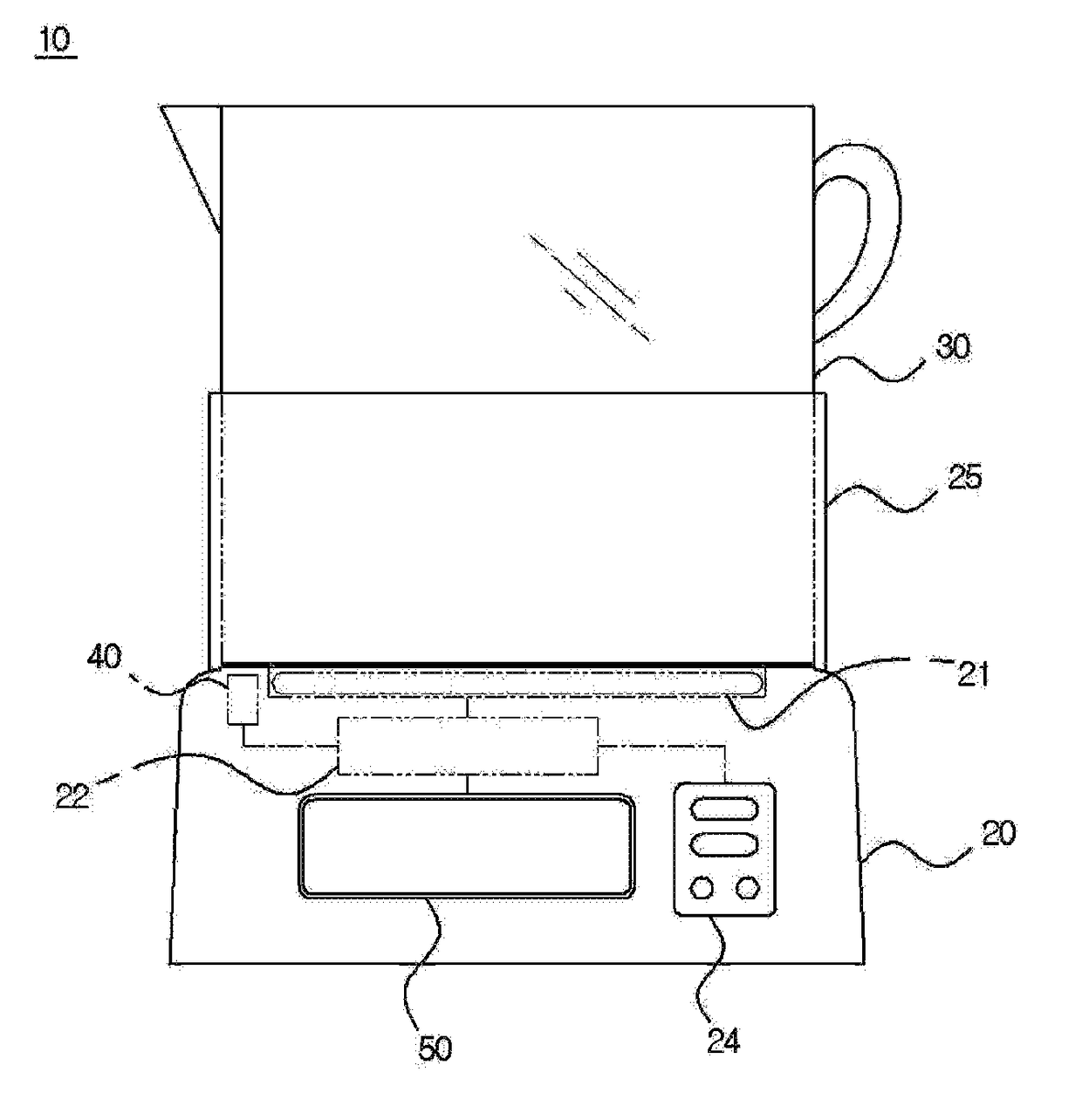 Electric pot provided with infrared temperature sensor