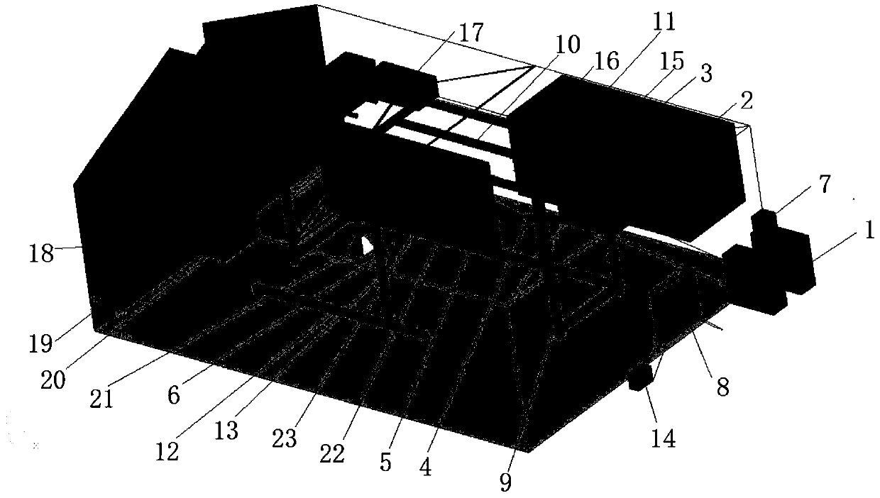 Jet-flow motion measuring device in scale model based on PIV