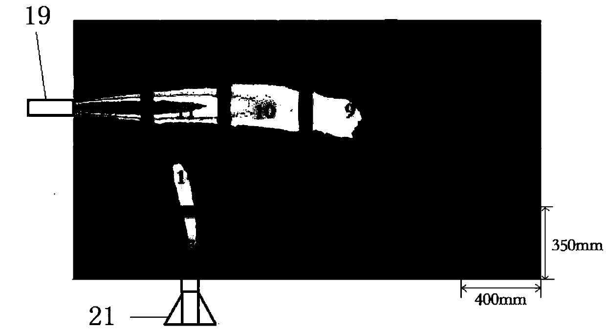 Jet-flow motion measuring device in scale model based on PIV