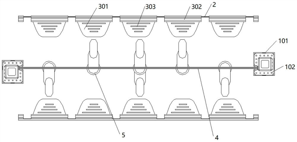 Wafer storage library and transfer system