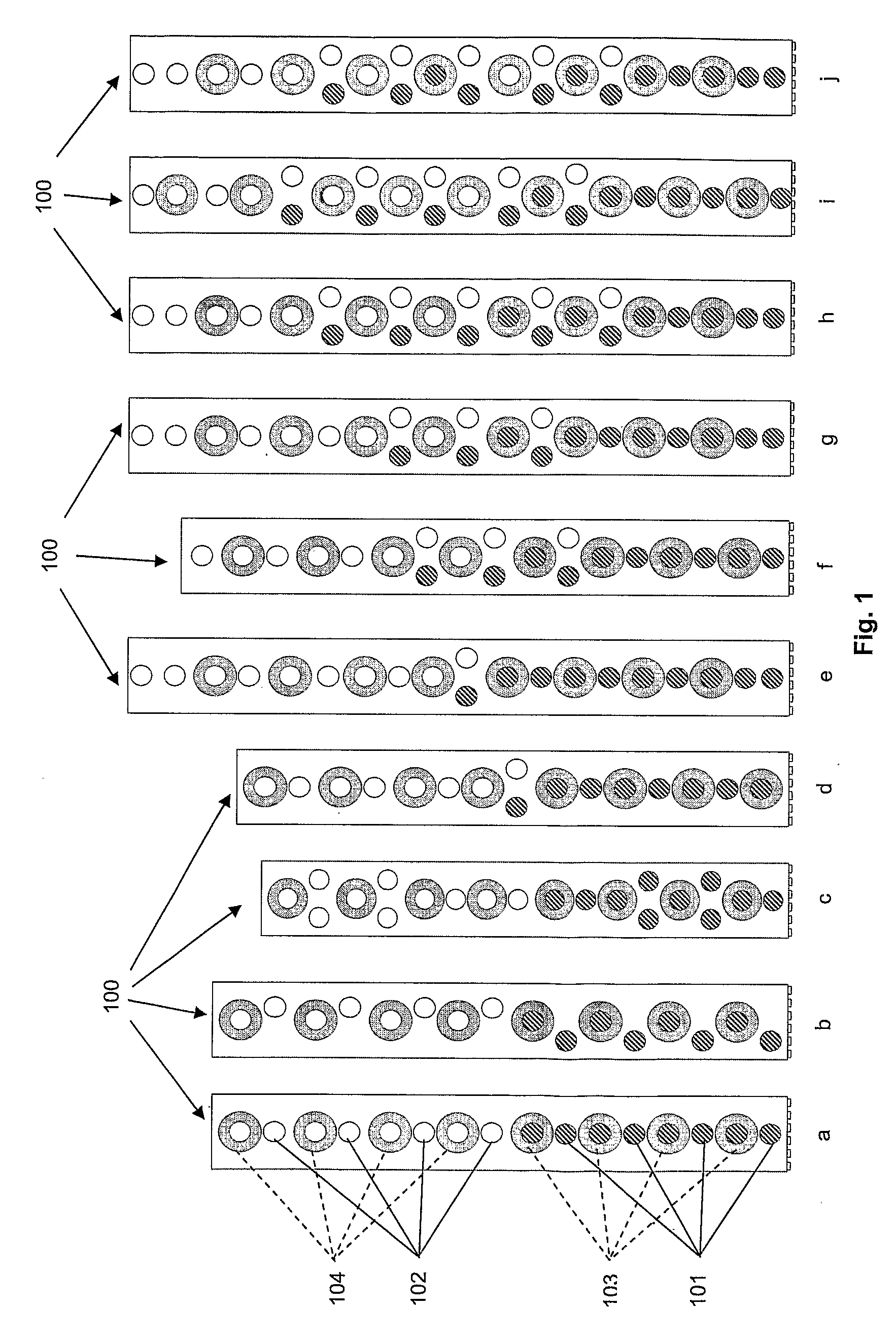 Slim triple band antenna array for cellular base stations