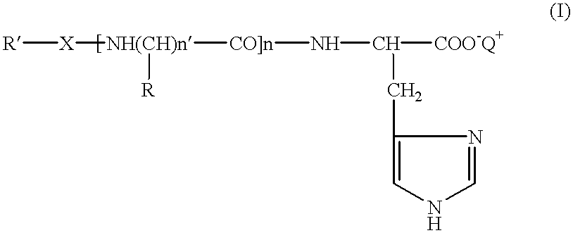 Histidine derivatives, preparation process and uses