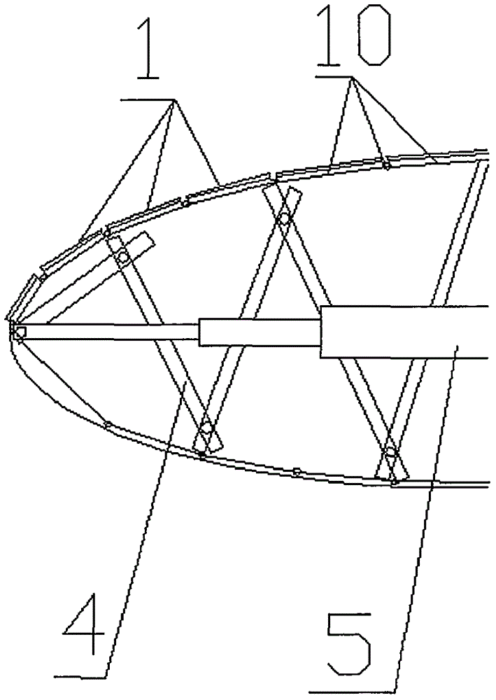 Solar saucer-shaped floating aircraft provided with shrinkable airbag