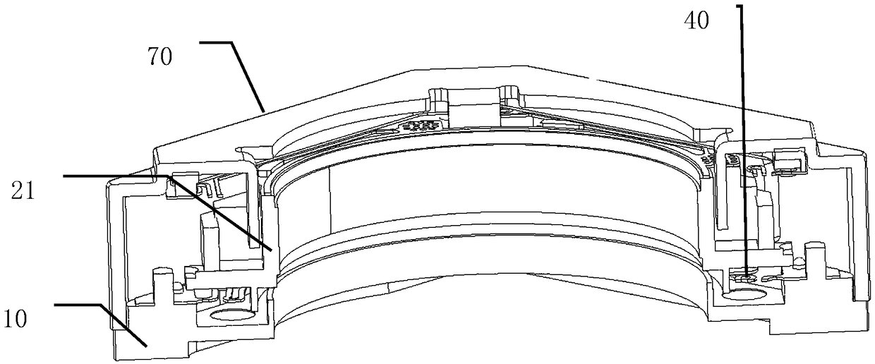 Stable base assembly for closed-loop motor