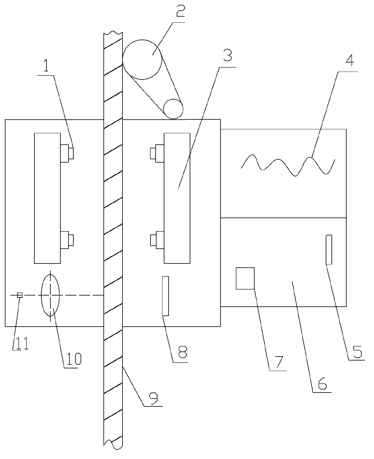 Nondestructive flaw detector for steel wire ropes