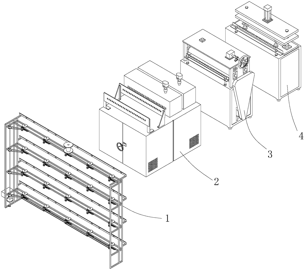 Cotton core bar forming machine