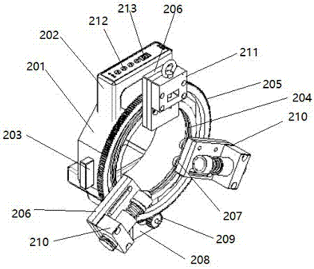 Automatic pretreatment device of three-core cross-linked cable connector