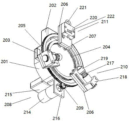 Automatic pretreatment device of three-core cross-linked cable connector