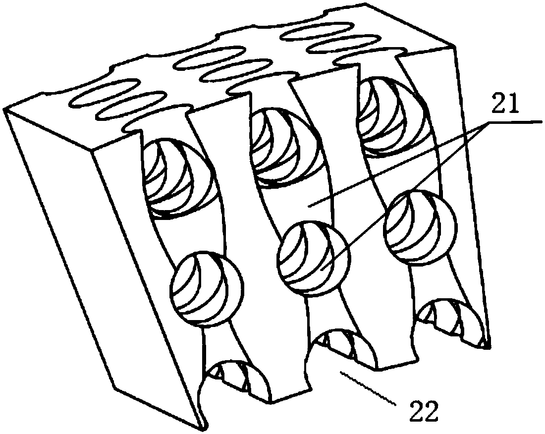 Solidified metal bonding agent grinding wheel with inner flow passage structures, device and preparation technique