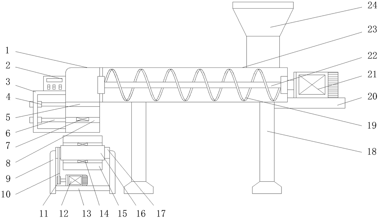 Material conveying device with metering function