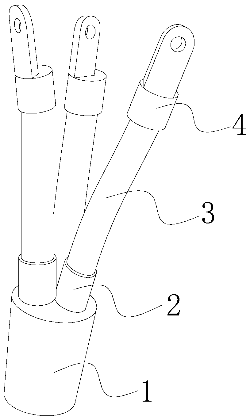 Three-core terminal fixing device