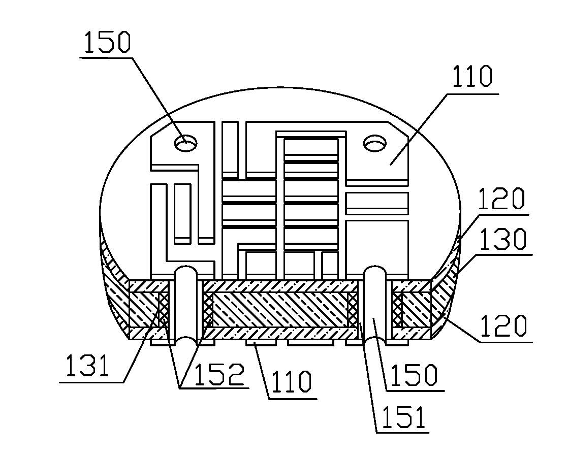 Method for manufacturing dual-layer sandwiched metal base PCB (printed circuit board) with high thermal conductivity