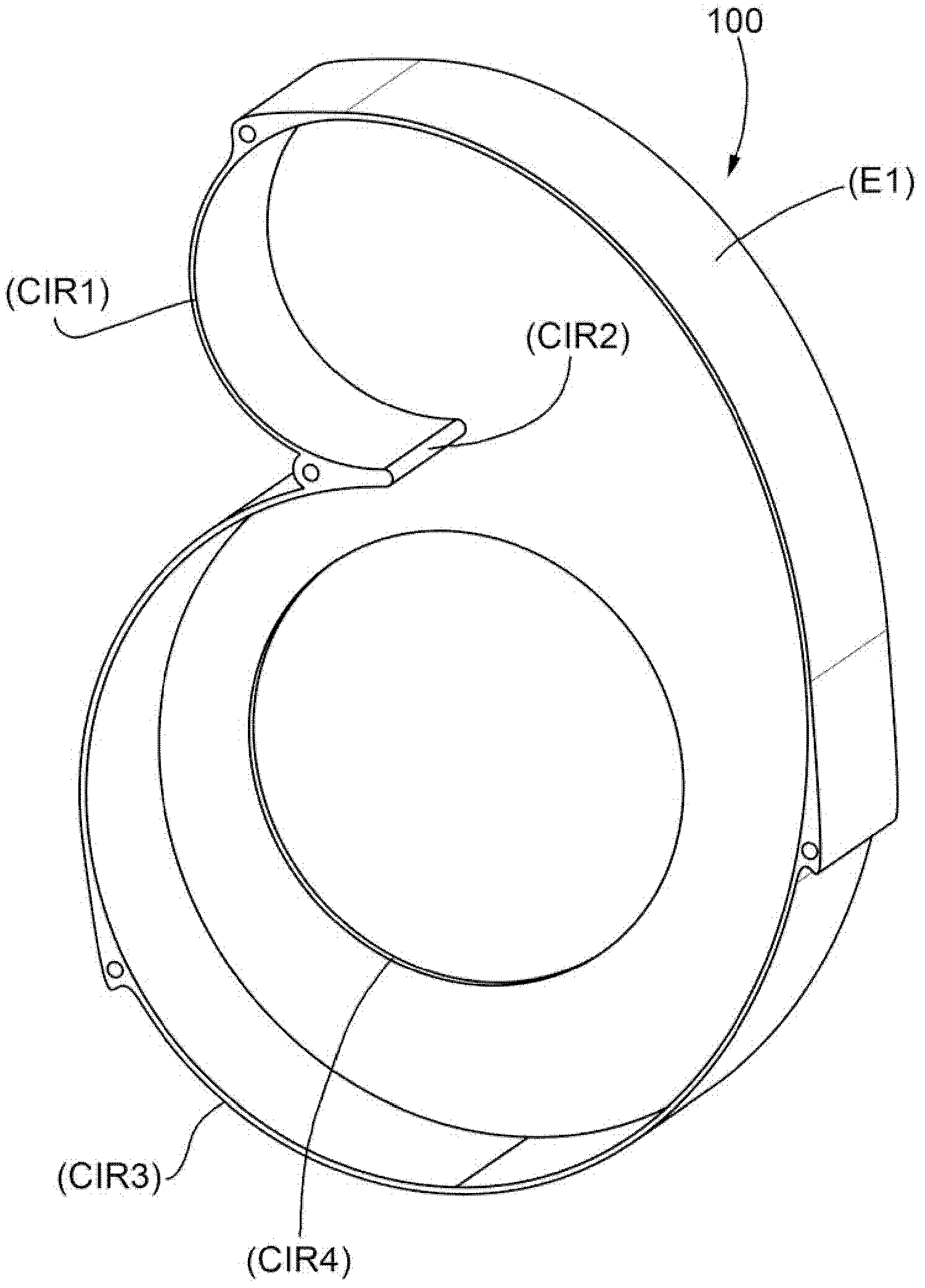 Industrial fan volute