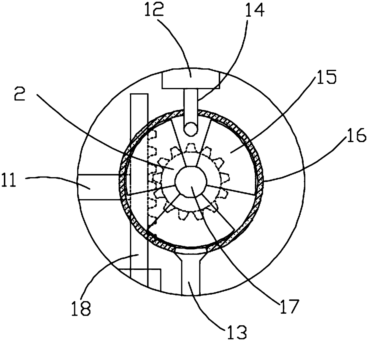 Device for quantitatively putting cleanser into toilet water tank