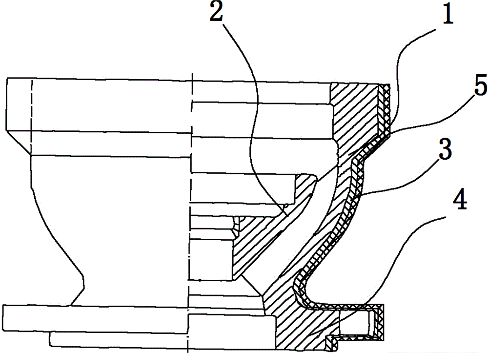 Flow guiding shell of submerged pump