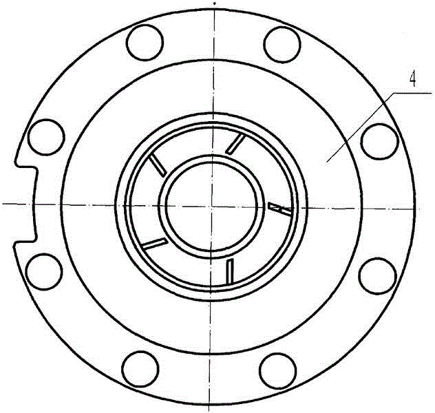 Flow guiding shell of submerged pump