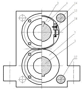 Circle shearing machine capable of determining width and smashing edges of lead belt for storage battery