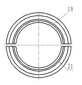 Circle shearing machine capable of determining width and smashing edges of lead belt for storage battery