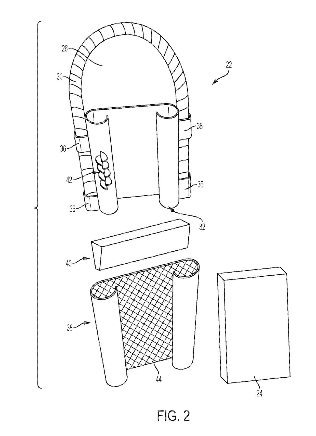 Flexible cable support grips for flat cables