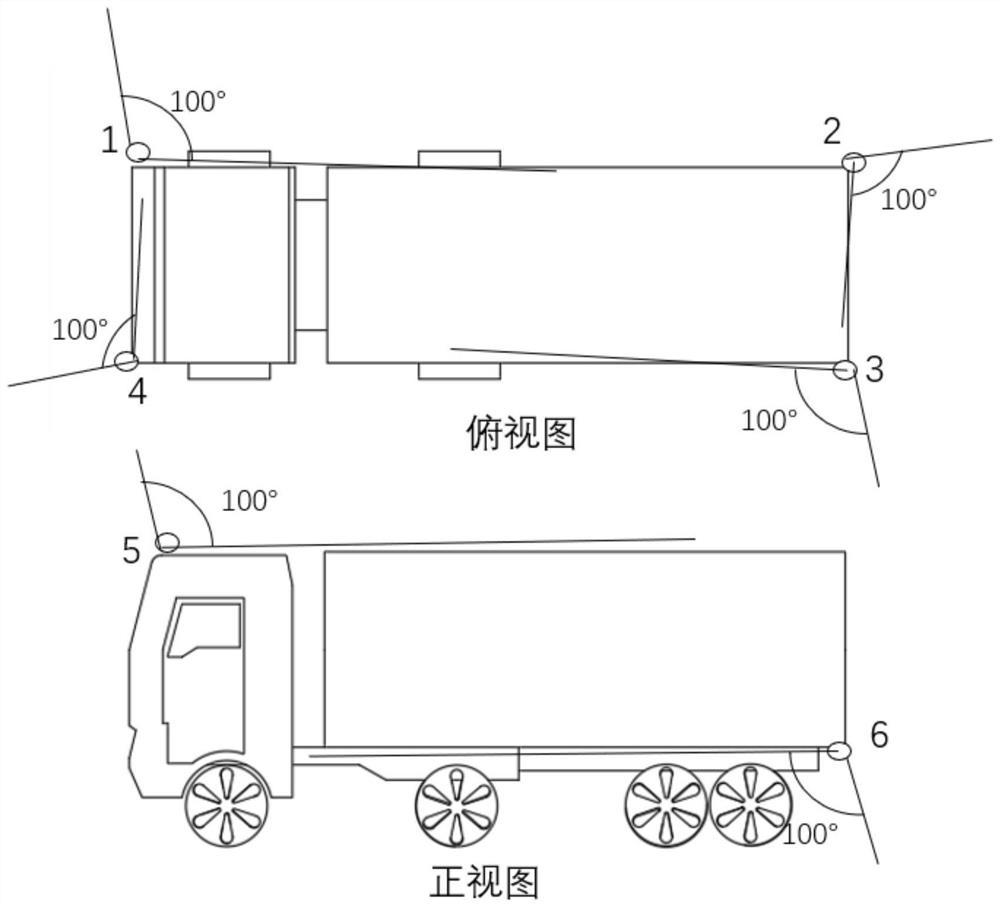 Heavy truck curve anti-rollover early warning system