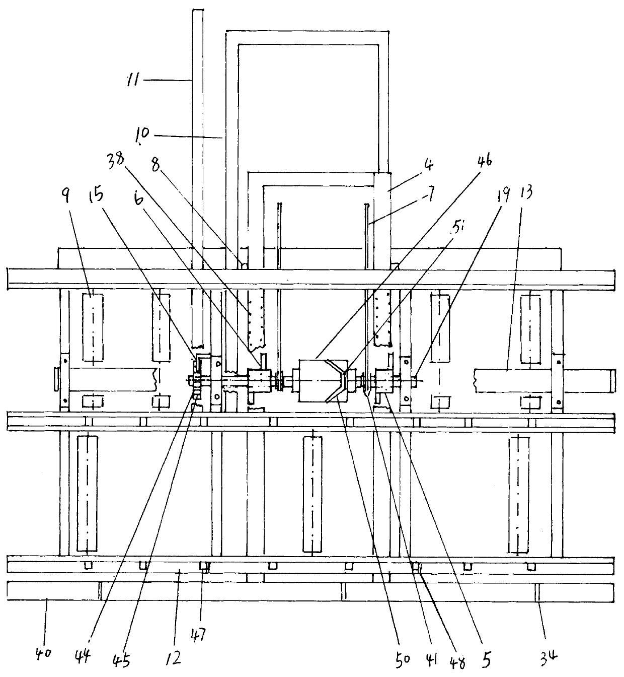 Novel rice pot seedling transplanter and seedling raising plate, seeder, seeding pulling frame and clamp matched with transplanter