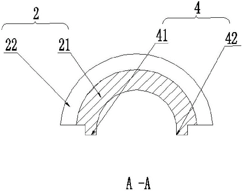 Non-cohesive soil sample filling mold of geotechnical triaxial test