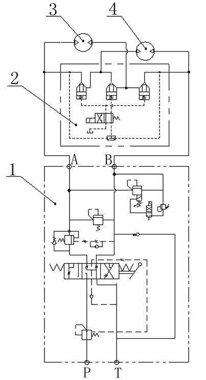 Novel double-motor serial-parallel automatic switching device