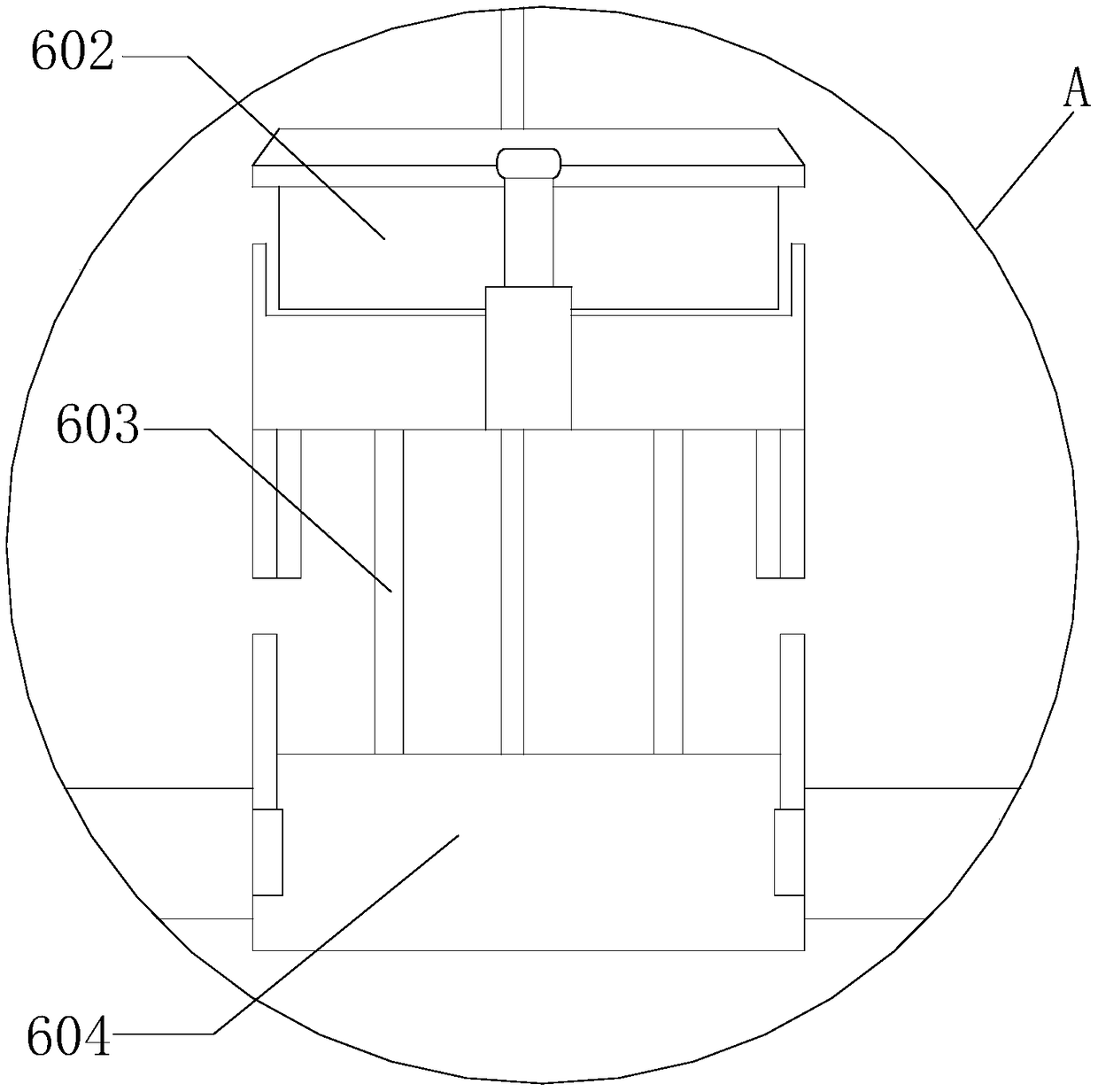 Deformable wood board combining machine scraping structure adopting overlapped magnetic positioning