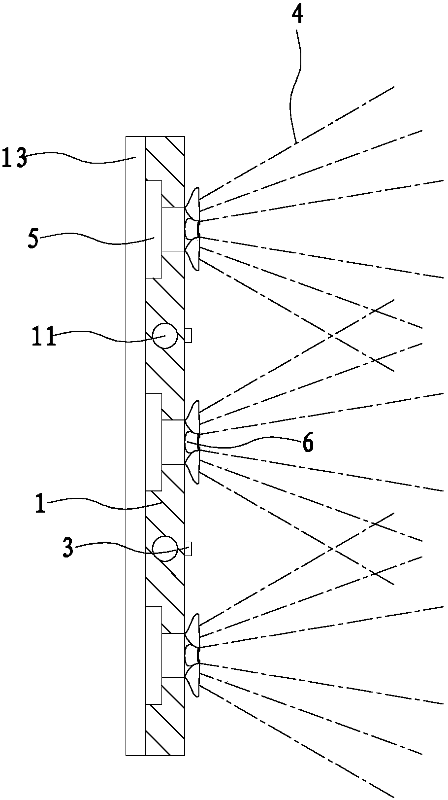 A cluster spray device