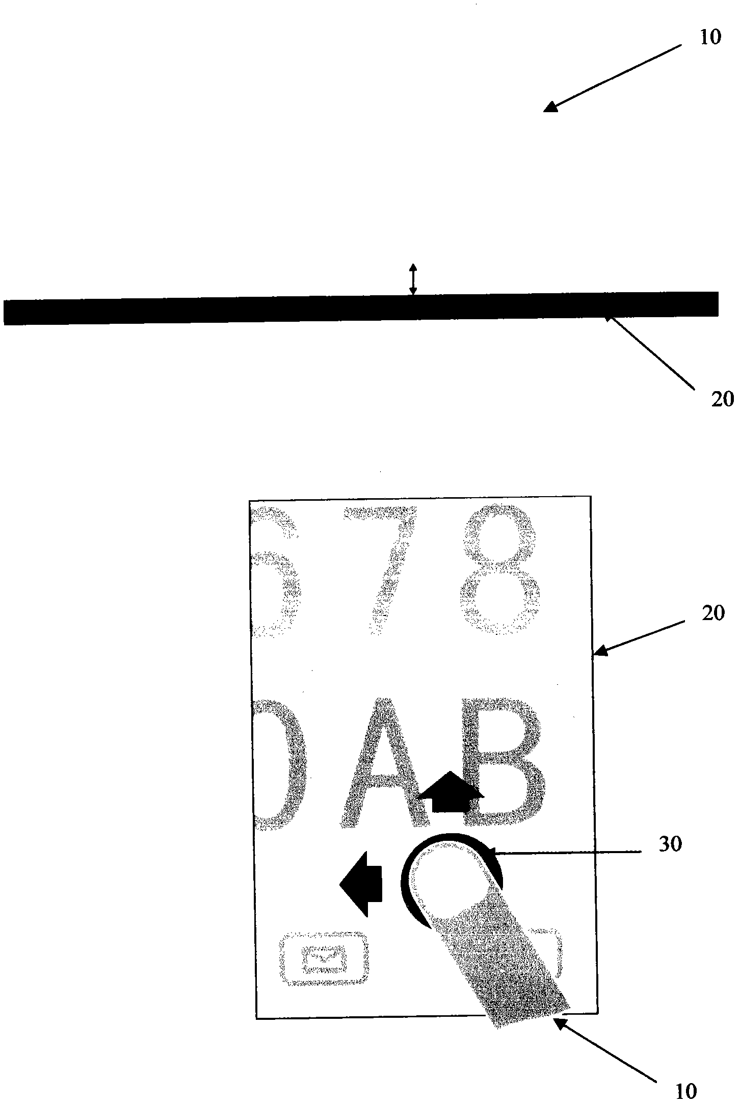 Navigation method used in mobile phone screen